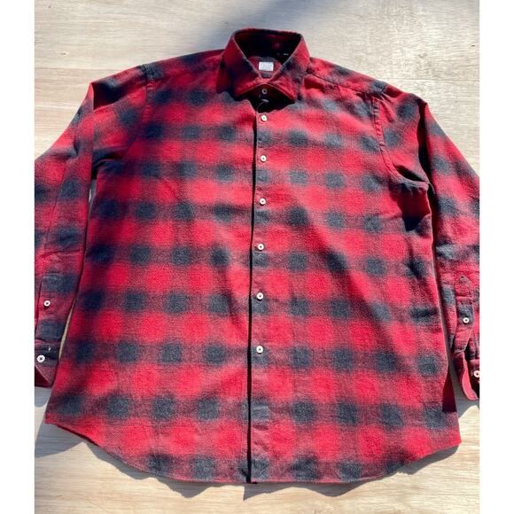 Xacus Evolution Fit Button Up Shirt Long Sleeve Men's Casual Plaid‎ XL - Picture 2 of 7